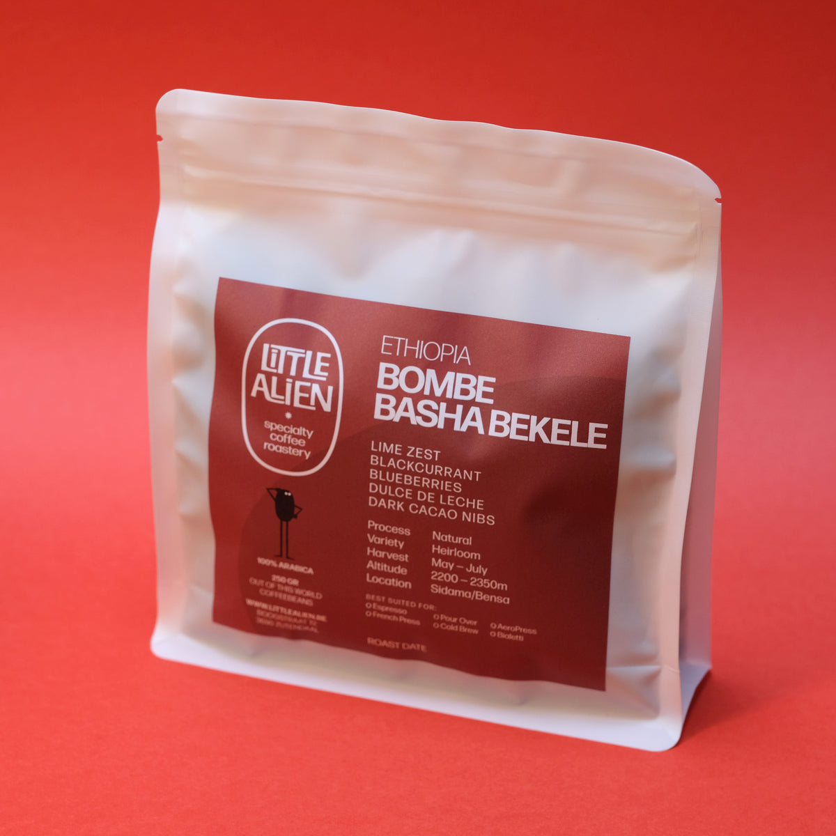 Ethiopia Bombe Basha Bakele — vers gebrande Arabica koffiebonen