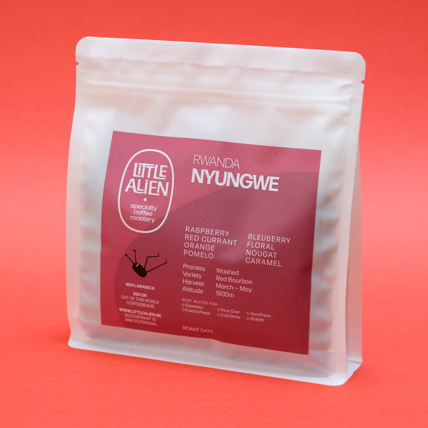 Rwanda Nyungwe — vers gebrande Arabica koffiebonen