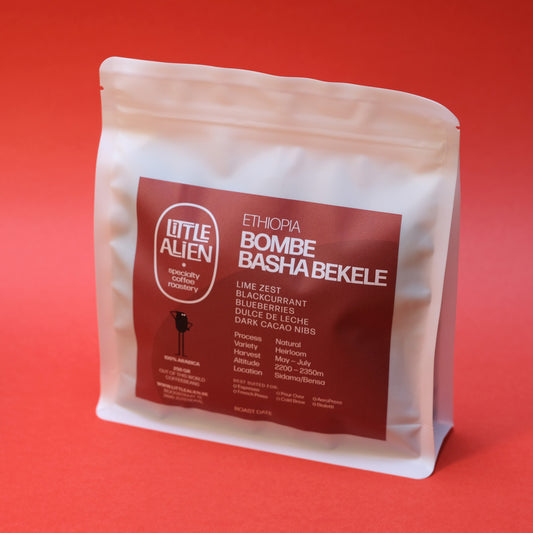 Ethiopia Bombe Basha Bakele — vers gebrande Arabica koffiebonen